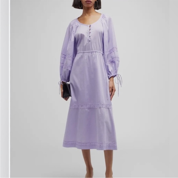 harshman Dresses & Skirts - NWT  $304 Harshman Belle dress lilac puff sleeve maxi length size XS